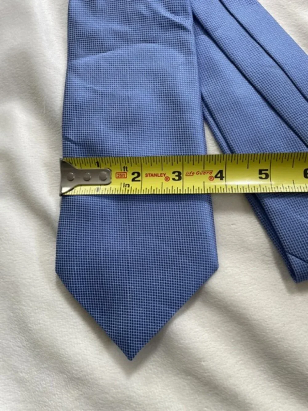 Giorgio Armani Men's 100% Silk Plaid Tie, Blue, Made in Italy